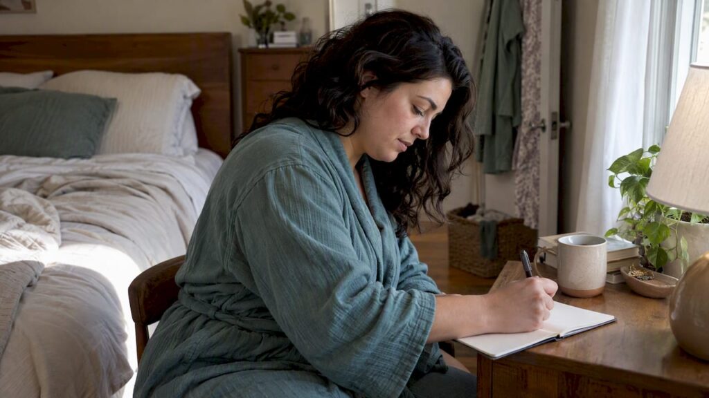 New parent noting a postpartum symptom